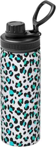 ヒョウ柄 豹柄 (3) 水筒 真空断熱 保温 保冷 スポーツボトル 人気 ステンレスボトル スポーツ飲料対応 漏れない 直飲み530ml 男の子 女の子 おしゃれ 大人 子供 アニメ グッズ キャラクター