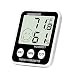SoeKoa Digital Thermometer Indoor Hygrometer Humidity Meter Room Temperature Monitor Large LCD Display Max/Min Records for Home Car Office