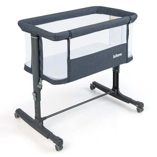 Lifezeal Cuna Cama 3 En 1, Cuna De 5 Niveles Regulable En Altura, Moisés Con Colchón, Cuna De Viaje Móvil Con Ruedas Y Capazo, Cuna Para Bebés Desde El Nacimiento Hasta Los 9 Kg Gris Oscuro Lifezeal Cuna Cama 3 En 1, Cuna De 5 Niveles Regulable En Altura, Moisés Con Colchón, Cuna De Viaje Móvil Con Ruedas Y Capazo, Cuna Para Bebés Desde El Nacimiento Hasta Los 9 Kg Gris Oscuro