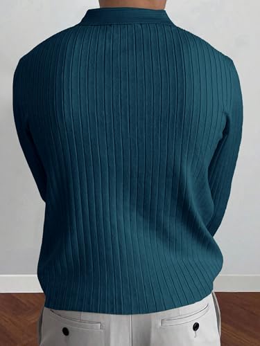 Image of Noble Monk Relax Fit |Textured| Lycra | Polo Neck T-Shirt
