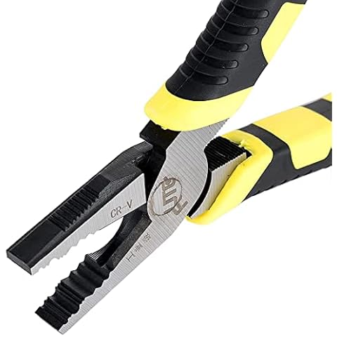 8 inch Linesman Pliers Combination Pliers with Wire Cutters,Chrome Vanadium Steel Forged (8" lineman's Pliers) Cover