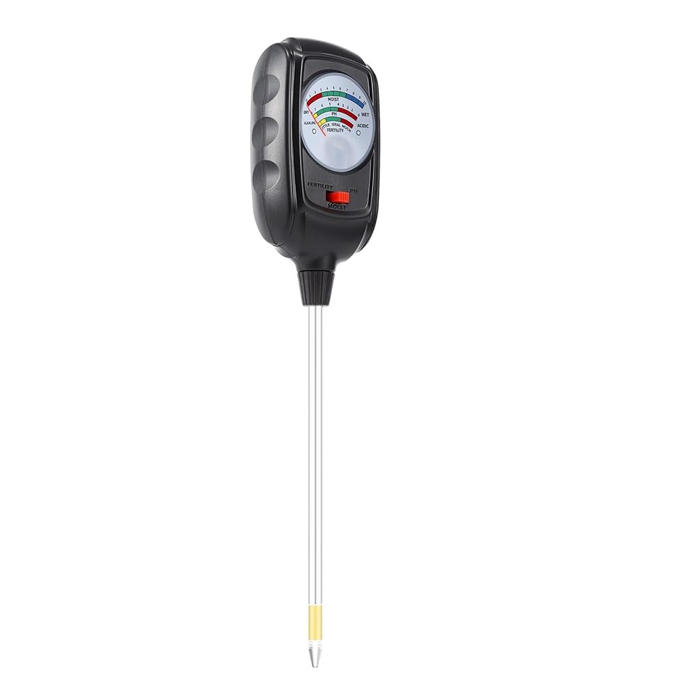 Vjsujehgy Soil Test Kit, Soil Moisture Meter/Soil Ph Meter/Fertility Soil Tester, Soil Hygrometer For Garden,Plant,Farm