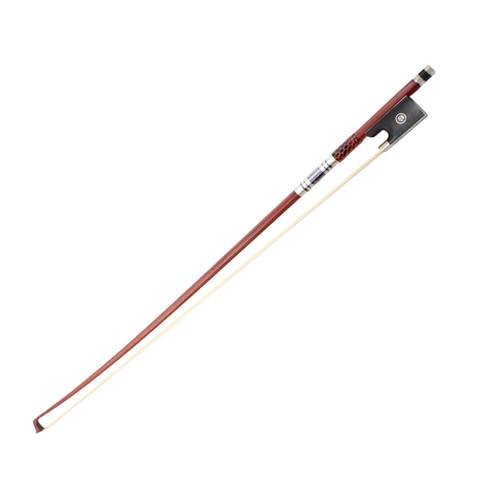 Arcos De Violín De Madera Accesorios Para Arco De Violín Palo Para Redondo Ébano Natural Octogonal Crin Para(1/8)
