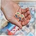 Abaodam 12pcs Wooden Rock Scissors Dice Fun Interactive Game for Family Gatherings Parties and Bars Portable Sided Dices for All Ages