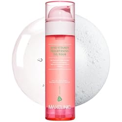 MAXCLINIC K Beauty Rose Vitamin Oil To Foam - Makeup Face Wash Cleanser | Pore Minimizing, Blackhead Remover, Oil-Based Foaming Facial Cleanser, Makeup Cleansing, Bulgarian Rose Oil, All Skin Types