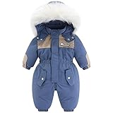 Verschluss Methode: Das baby schneeoverall verwenden vordere und hintere zwei-wege-reißverschlüsse, glatt und langlebig, leicht an- und ausziehen, und es ist bequemer für das baby auf die toilette zu gehen.