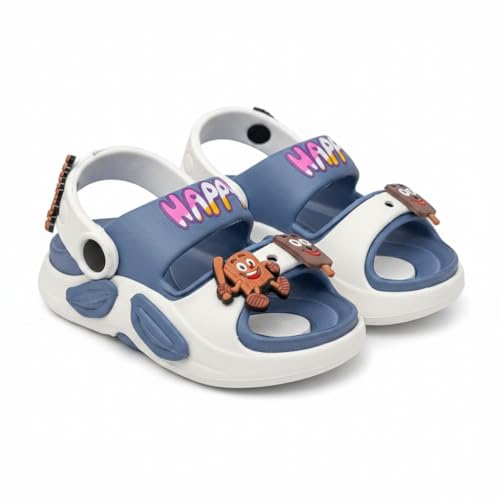 Image of GLJ Kids Comfort Clogs Sandals for Boy and Girl, 1 to 14 Years, Two-Strap Design, Easy to Wear Slip On, Dust and Waterproof, 1100