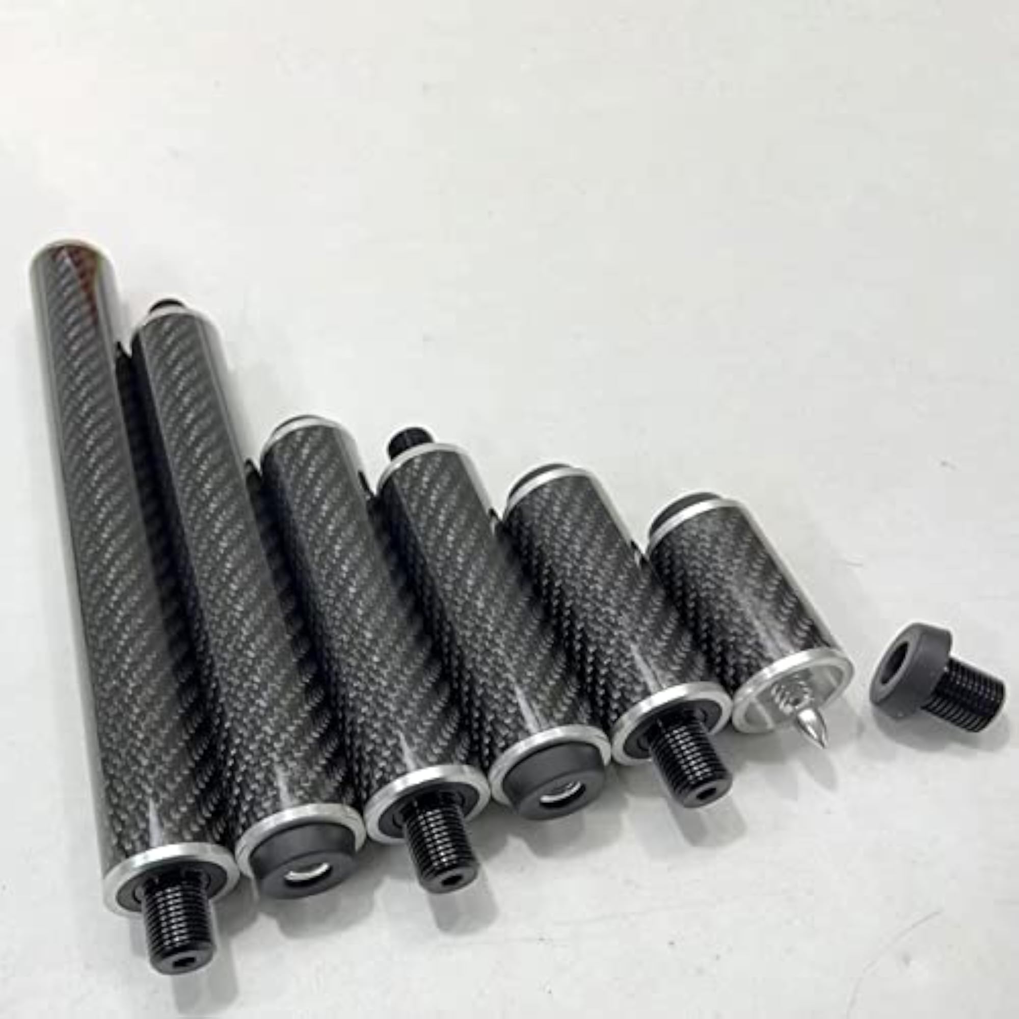 8inch Carbon Fiber Pool Cue Extension Lengthener