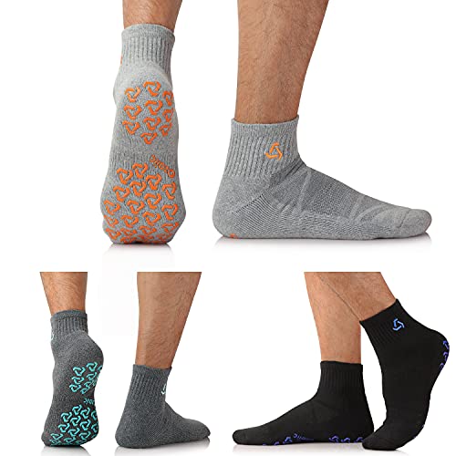 Ozaiic Non Slip Grip Socks For Yoga Home Workout Pure Barre, Pilates, Hospital, Ideal Cushion Socks For Men And Women #TOP5