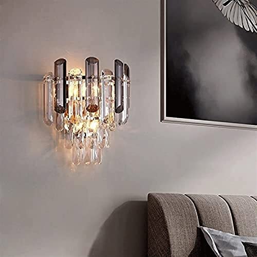 Aplique de pared de cristal LED moderno blanco para iluminación interior de dormitorio 4