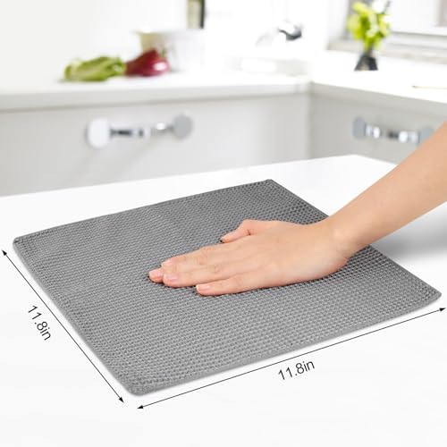 image for vivinin 7 Pack Kitchen Dish Cloths, Dish Towels 100% Cotton Waffle Wea