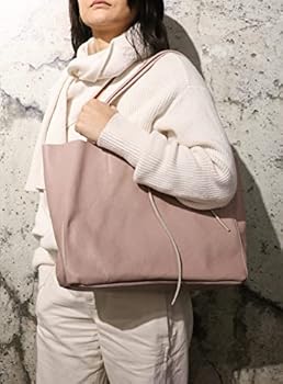 SH Leder Kora G266 Echt rundlederen shopper voor dames met binnenzak, verkrijgbaar in vele kleuren, schoudertas, hengseltas, 37 x 29 cm, rood, Large