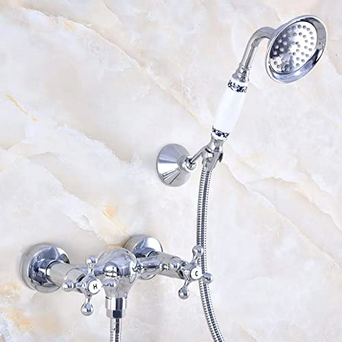 Robinet de douche mural anti-corrosion double commande Mna768