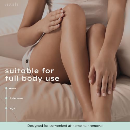 Image of Azah Bikini Wax Powder for Women [60gm]| Painless Hair Removal in 8-10 Mins | Natural Wax Powder with Turmeric, ROse & Papaya | No Chemicals, No Irritation & Rashes, Ideal for Bikini, Legs & Underarms
