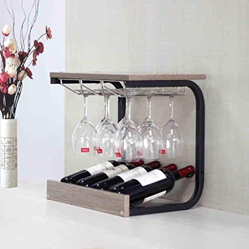 Soporte para Botellas de Madera y Hierro 4 Botellas miniatura 7