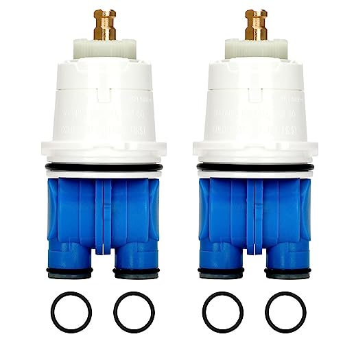 RP19804 Shower Cartridge Assembly Shower Valve Cartridge Replacement for 1300/1400 Series Tub and Shower Pressure Balance Cartridge Compatible with Single-Handle Monitor Shower (1993~2007) 2PCS