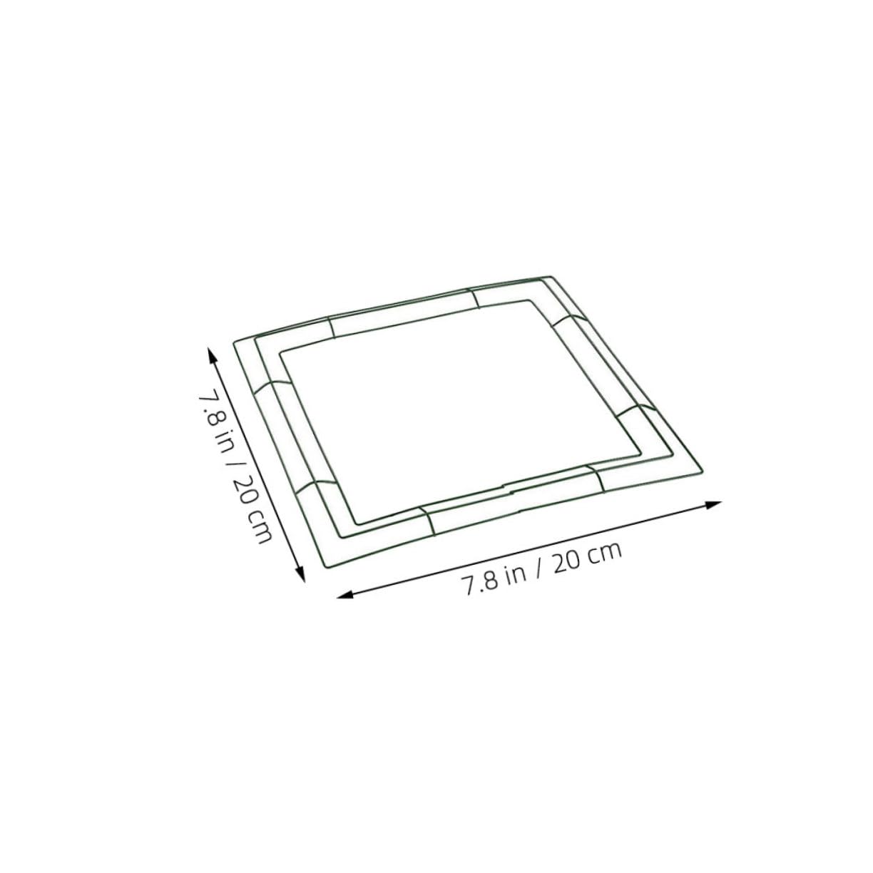 SOLUSTRE Metal Square Wreath Frame Floral Hoop DIY Wreath Kit Perfect for Holiday and