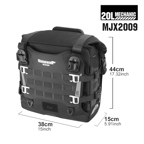 Alforja para moto Rhinowalk 20L impermeable rápida miniatura 2