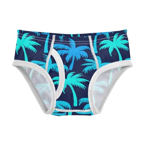 Summer Palm Tree Blue Toddler Boy's Underwear 2T 2302209
