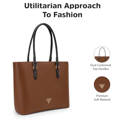 Image of Lavie Signature Women's Detroit Pro Laptop Tote Handbag for Women | Fits Upto 15 Inch Laptop | Laptop Bag for Work | Ladies purse | Stylish Shoulder Bag | Gift For Women