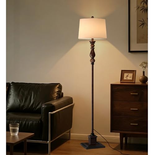 Lámpara de pie vintage para leer sin cansar la vista gracias a sus tonos de luz regulables
