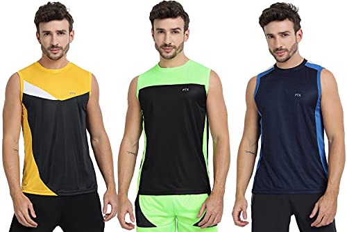 Image of FTX Men's Dri-Fit Round Neck T-Shirt - Black, Charcoal, Navy Blue (709 6-709 7-709 10)