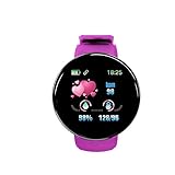 HCPJY Montre de fitness D18 BT4.0 Smart Sleep Smart Watch Nwi102 (violeta, taille único) (taille único, violeta)