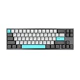 Miya Pro Ergonomic Design,Cool Exterior 68 Keys Type-C Cable Detachable Mechanical Gaming Keyboard for Office and Game (Cherry MX Brown, Moon)