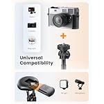 71" Phone Tripod, NT79 Extendable Selfie Stick with 1/4" Camera Mount for Cell Phone＆Camera, Phone Tripod Stand Holder with Remote Compatible with iPhone Android, Camera - Image 4