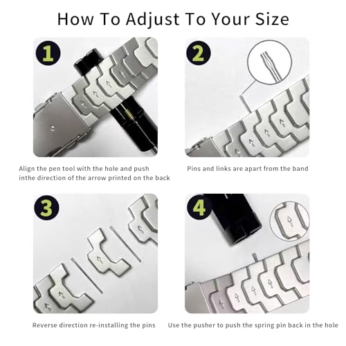 synsing 26mm Titanium Magnetic Metal Quick Fit Band Compatible for Tactix 8 51mm/Instinct 3 50mm/Fenix 8 51mm/Fenix 7X Pro,22mm Band for Tactix 8 47mm/Descent G2/Fenix 8 47mm by synsing - Used condition - Image 8
