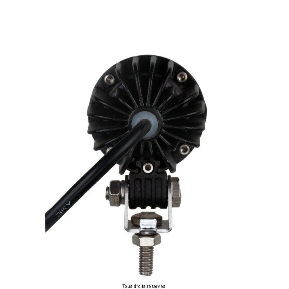 Sifam Phare additionnel projecteur rond une LED 12V 10W 900 lumens Optique compatible avec moto