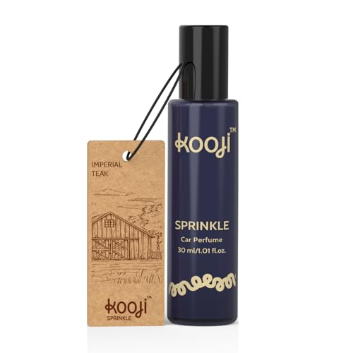 Image of KOOJI Sprinkle - Car & Home Perfumes- Imperial Teak 30 ML | Premium Freshener - Majestic Teak Wood Essence | Natural & Vegan Ingredients | Long-Lasting Aroma Car, Home, Office - Up to 60 Day