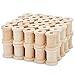 Bright Creations Empty Wooden Spools - 50 Pack, 0.75 x 1 in, 0.6 cm Opening - Thread Spools for Crafting & DIY Projects
