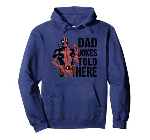 Marvel Deadpool Father's Day Dad Jokes Told Here Sudadera con Capucha