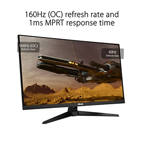 TUF Gaming VG32UQA1A Monitor Gaming 32” pollici (31,5) 4K (3840 x 2160), Overclock a 160Hz, ELMB Sync, FreeSync Premium, 1ms (MPRT), Overdrive variabile, 120% sRGB, DisplayHDR 400, Nero - Monitor - Immagine 1