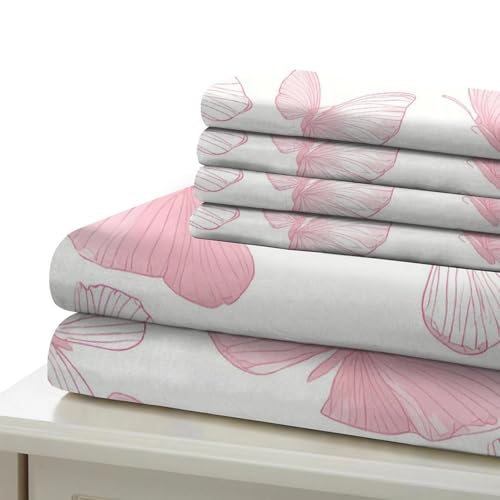 Parure de lit papillon 135x200 housse couette 3D douce - 7