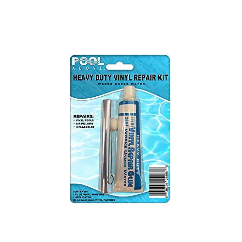 Repair Kit for Easy Set Pool Inflatable Ring Pools | Vinyl glue | Blue Patches