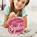 callie Custom Multi Font Piggy Bank with Multicolor Text Engraved Money Box Personalized Wooden Kid Initial Coin Money Bank for Girls and Boys Christmas Birthday Gift Home Decoration（Pink）