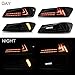 VLAND Tail lights Assembly Fit for IS250 IS350 2006-2012 IS 220d and ISF Model(NOT for IS250C/IS350C), Rear Lamps W/DRL, Rear light w/Sequential Turn Signal, Smoked