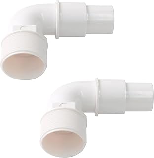 ATIE 1.5" 90 Degree Elbow Pool Hose Adapter Fitting SPX1105Z3 Replacement for Above-Ground Pool Pump, Filter, Skimmer, Compatible with Hayward SPX1105Z3, SPX1105Z4, SPX1091Z7 Adapters (2 Pack)