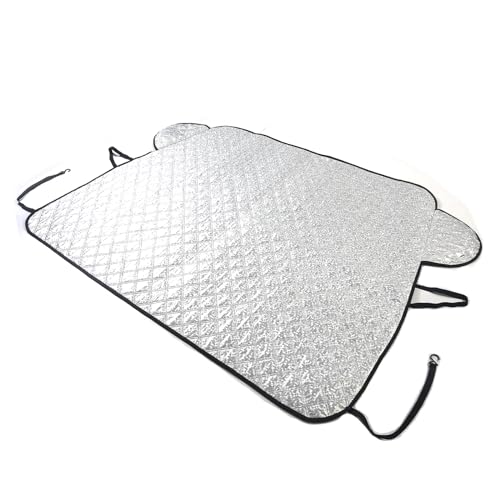 Image of Windshield Cover Compatible with Land Rover Range Rover Vogue 2023+, for Ice and Snow, Ice, UV & Frost Wiper Mirror Protector Windproof Sunshade Cover Accessories