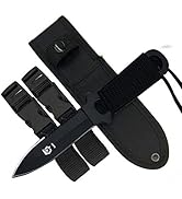 GASHER Scuba Diving Knife with Leg Straps & Sheath, Razor Sharp - Lightweight Diving Equipment fo...