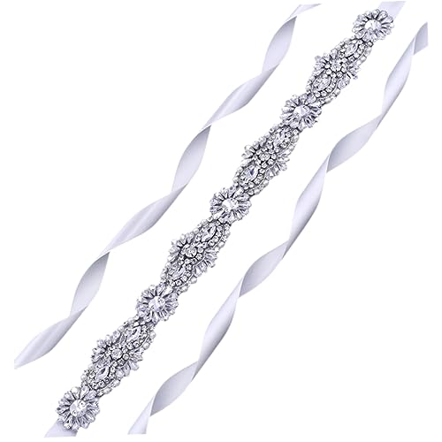 Ceinture de Rhinestones Ajustable pour Structurer une Robe Ample sans Serrer