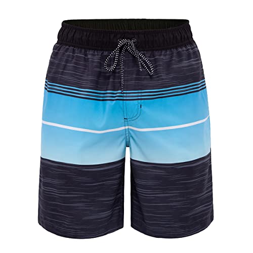 Rokka&Rolla Men's Swim Trunks Quick Dry Board Shorts Bathing Suit with Mesh Lining