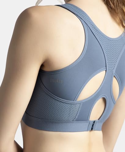 Image of Jockey AP20 Women Wirefree Padded Tactel Nylon Elastane Stretch Full Coverage Racerback Styling Active Sports Bra with StayFresh and StayDry Treatment