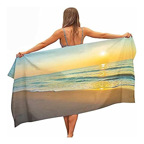 FANSU Extra Large Microfibre Beach Towel Cover