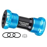 Qhvynpo Abrazadera inferior para manillar | Abrazadera de base cuadrada | Hollow Shaft Bottom Bracket, Bb52 Threaded Integrated Bottom Bracket, Bb52 Bottom Bracket Tool for Mountain Bikes