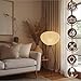 Nogy Noguchi Japanese Rice Paper Floor Lamp • 3000K Akari Standing Light for Living Room Bedroom, Modern Paper Lamp Design, Warm White Ambiance Lighting