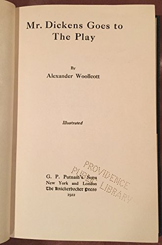 Mr.Dickens Goes to the Play B00EN2HMXE Book Cover