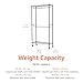 Amazon Basics Adjustable, Double Hanging Rod Garment Rolling Closet Organizer Rack with Wheels, Heavy Duty, Black, 36'' x 14'' x 72'', WI-GAR1436B